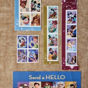 Disney USPS Stamps 5 Sets of 4 The Art of Disney